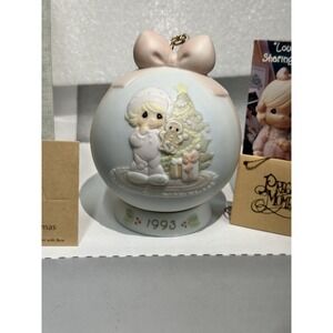 Precious Moments 1993 Wishing‎ You The Sweetest Christmas Ornament 530190 NEW
